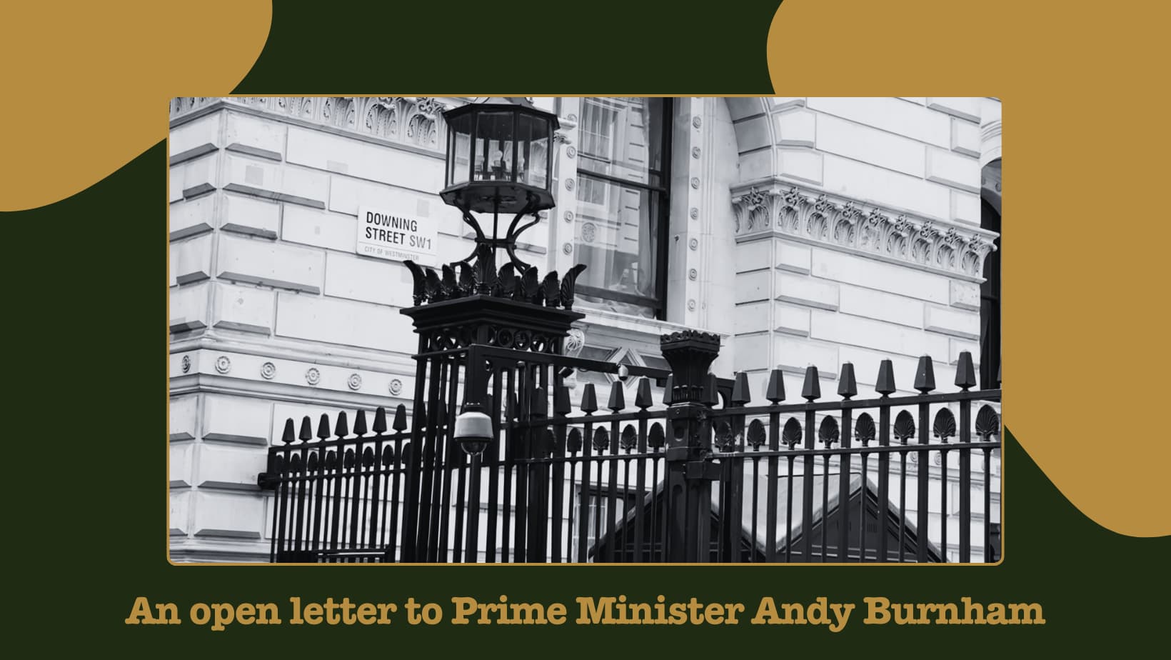An open letter to Prime Minister Andy Burnham